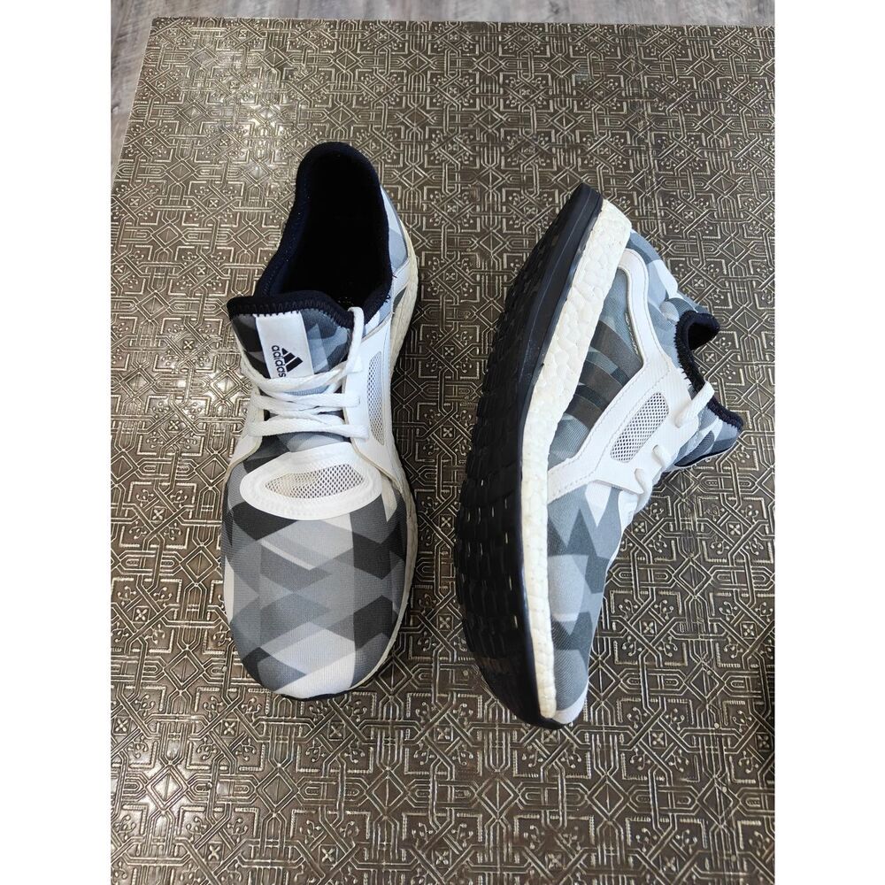 🐢 Adidas Women's Pureboost X Element Great Shape Size 8.5 White And Grey
